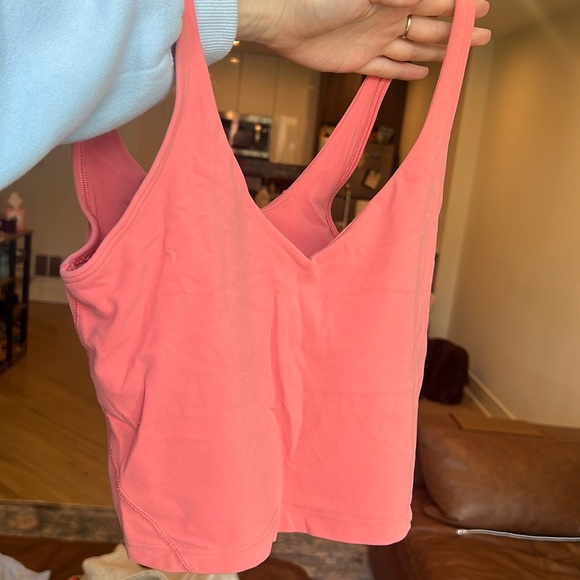 lululemon athletica Tops - Coral V-Neck Women's Top